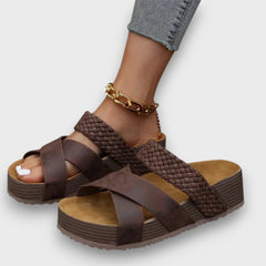 Olyssa –  Komfort Sandalen in Braun