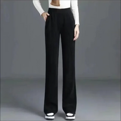 Nariko | Gerippte thermohose in Schwarz