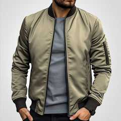 Niklas | Herren Klassische Bomber Übergangsjacke in Khaki