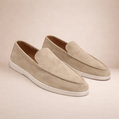 Niklas | Herren Lässige Slip-On Leder Loafer in Beige