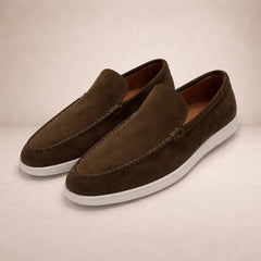 Niklas | Herren Lässige Slip-On Leder Loafer in Braun