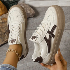 Nina | Orthopädische Gepolsterte Sneaker in Braun