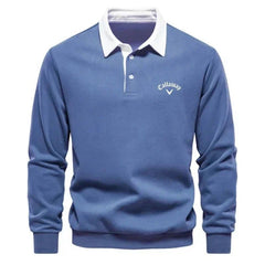 Noah | Herren Eleganter Polopullover in Blau