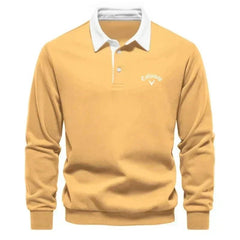 Noah | Herren Eleganter Polopullover in Gelb