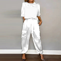 Nariko | Loungewear Set in Weiß (ausverkauft)