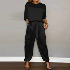 Nariko | Loungewear Set in Schwarz