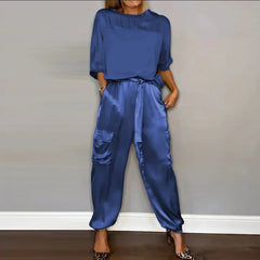 Nariko | Loungewear Set in Blau