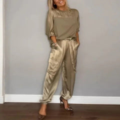 Nariko | Loungewear Set in Gold