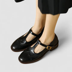 Olivia | Orthopädische Mary-Jane Schuhe in Schwarz