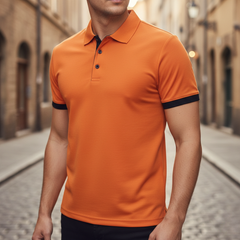 Lennart | Herren Kurzarm Poloshirt Regular Fit in Orange