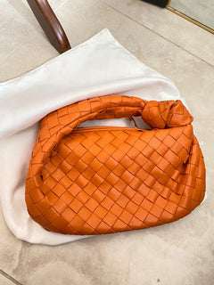 Sonya - Handtasche - Elegantes gewebtes Design in Orange