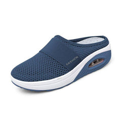 Mesh-Slip-On-Clog-Stil Turnschuhe für Damen in Dunkelblau