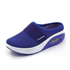 Mesh-Slip-On-Clog-Stil Turnschuhe für Damen in Blau