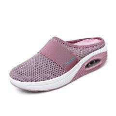 Mesh-Slip-On-Clog-Stil Turnschuhe für Damen in Rosa