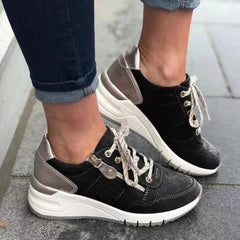 Mia | Damen Orthopädische Plateauschuhe in Schwarz