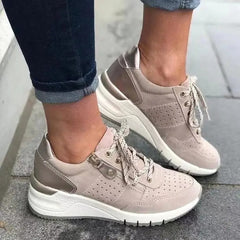 Mia | Damen Orthopädische Plateauschuhe in Khaki