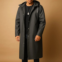 Otto | Herren Wasserdichte Regenjacke mit Kapuze in Schwarz
