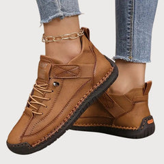 Brigitte | Damen Casual Orthopädische Sneaker in Braun