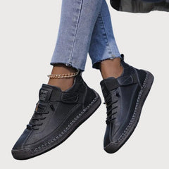 Brigitte | Damen Casual Orthopädische Sneaker in Schwarz