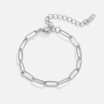Büroklammer Silberarmband