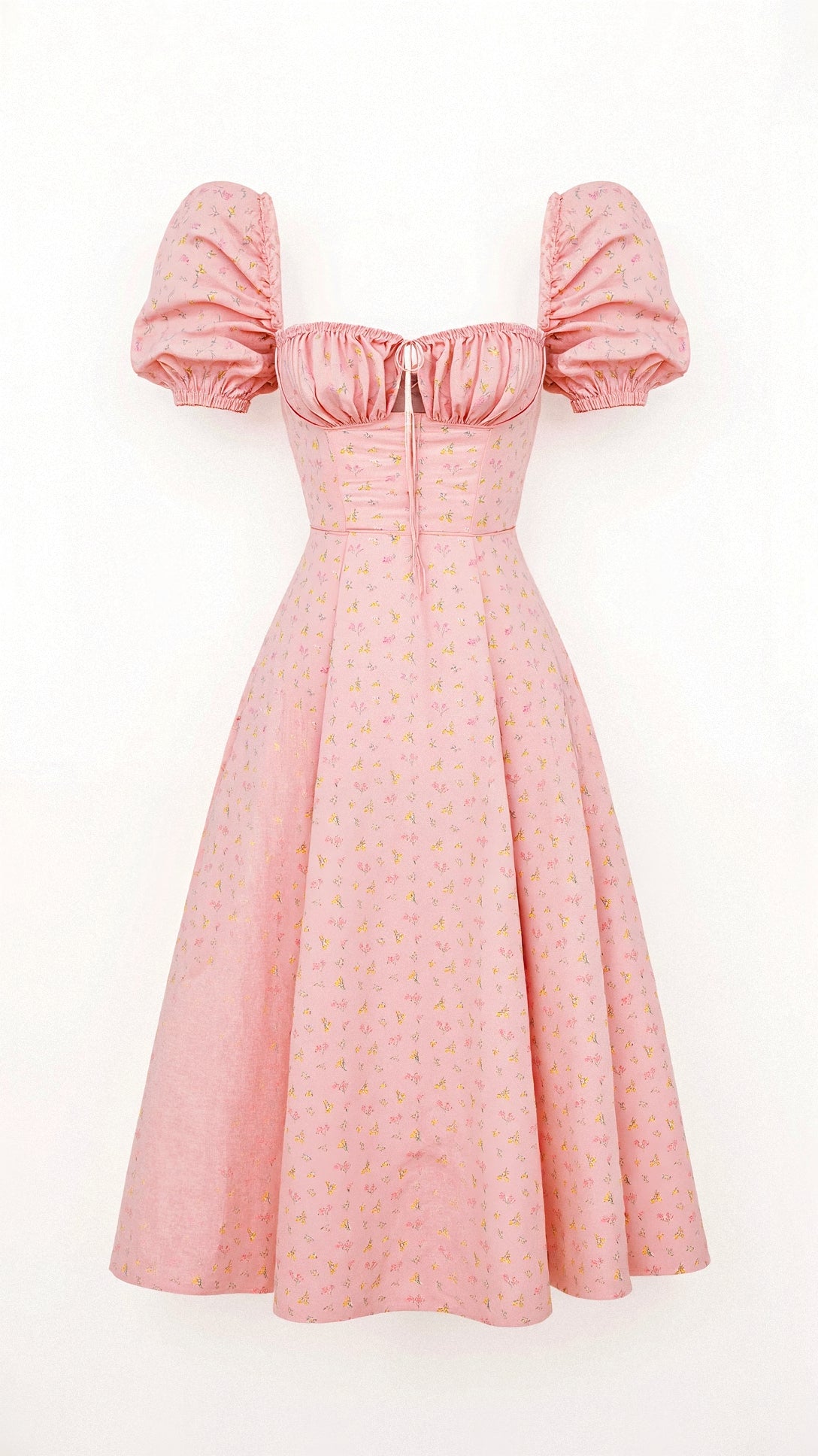Daniela - Midikleid - Quadratische Halslinie