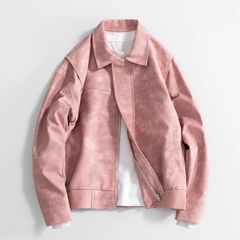 Lorenzo - Lederjacke in Rosa