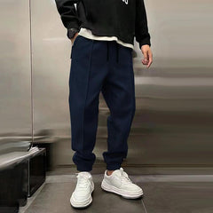 Armin | Elegante Jogginghose in Marineblau