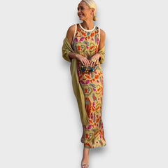Elveria –  Maxikleid mit Cardigan in Stil 1