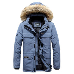 Hochwertige warme Winterjacke - Edmund in Blau
