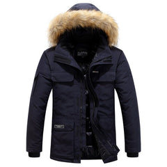 Hochwertige warme Winterjacke - Edmund in Dunkelblau