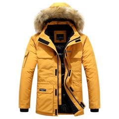 Hochwertige warme Winterjacke - Edmund in Gelb