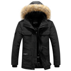 Hochwertige warme Winterjacke - Edmund in Schwarz