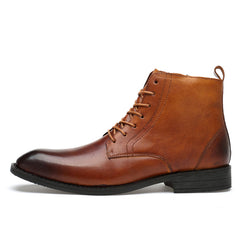 John | Vintage Lederstiefel in Hellbraun