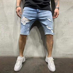 Finn | Lässige Denim Shorts für Herren Freizeit in Blau