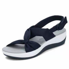 Sania® | Elegante Zehentrenner Damen Sandalen in Blau
