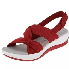 Sania® | Elegante Zehentrenner Damen Sandalen in Rot