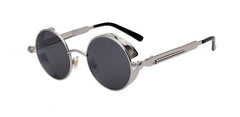 Juno | Vintage Steampunk-Sonnenbrille in Grau