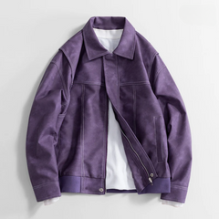 Lorenzo - Lederjacke in Lila