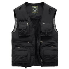 Benjamin – Ärmellose Outdoor-Weste für Herren in Schwarz