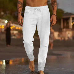 Sterling | Herren Leinenhosen in Weiß