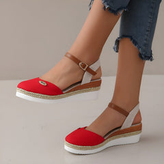 Sandalen Damen – Stilvolle und Bequeme Orthopädischen Sandalen in Rot