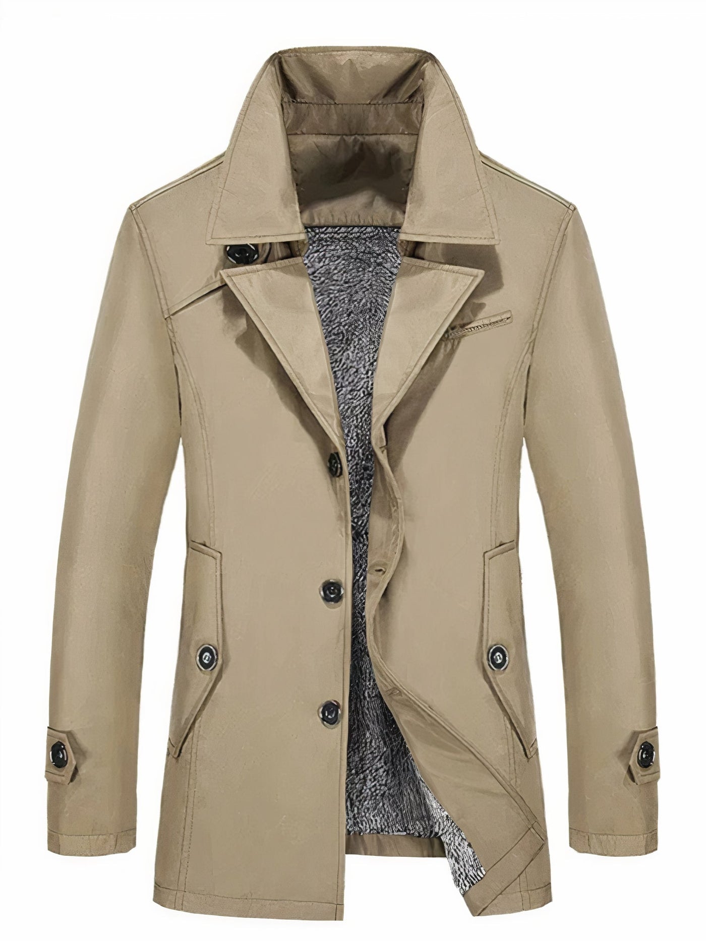 Raffinierter Winter-Trenchcoat für Herren - Oskar