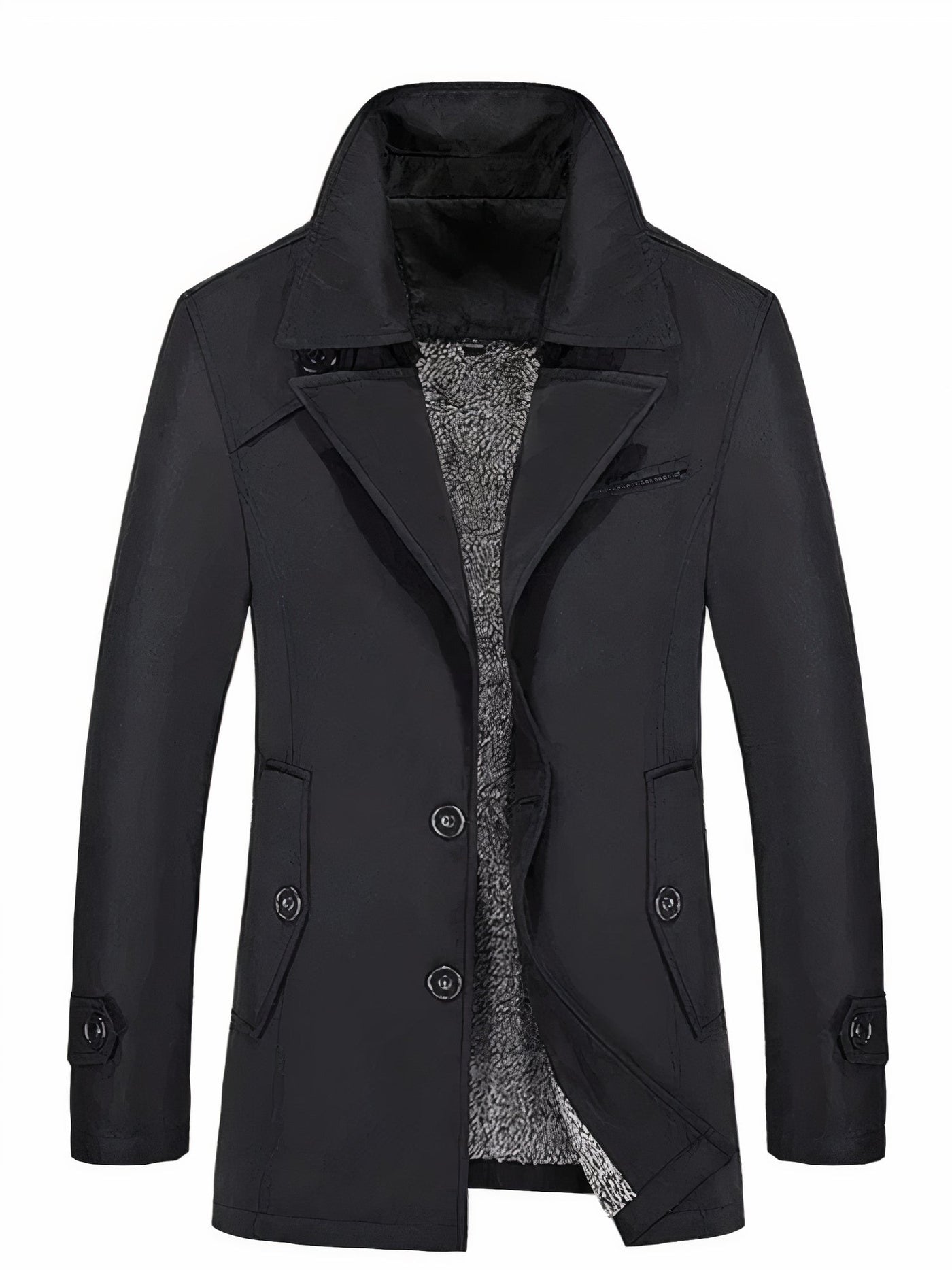 Raffinierter Winter-Trenchcoat für Herren - Oskar