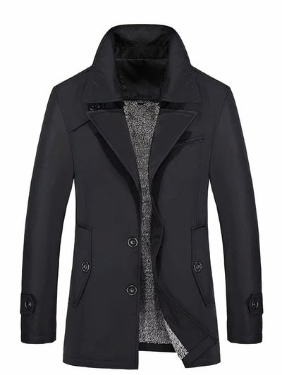 Raffinierter Winter-Trenchcoat für Herren - Oskar