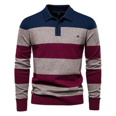 Ralph | Herren Klassischer Strickpullover in Blau