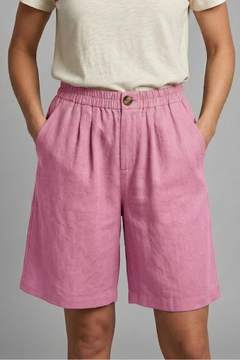Rania | Damen Bermuda Shorts mit Kordelzug in Rosa