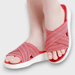 Sana – Bequeme Sommerschlupfsandalen in Rosa