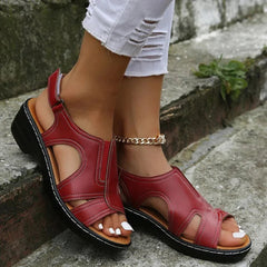 OrthoGrace™ – Damen Sandalen mit Orthopädischem Fußbett in Rot