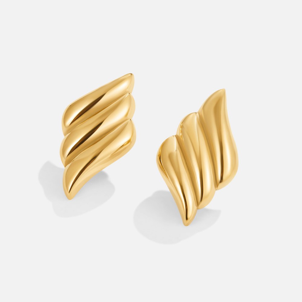 Rene Chunky Gold Ohrringe