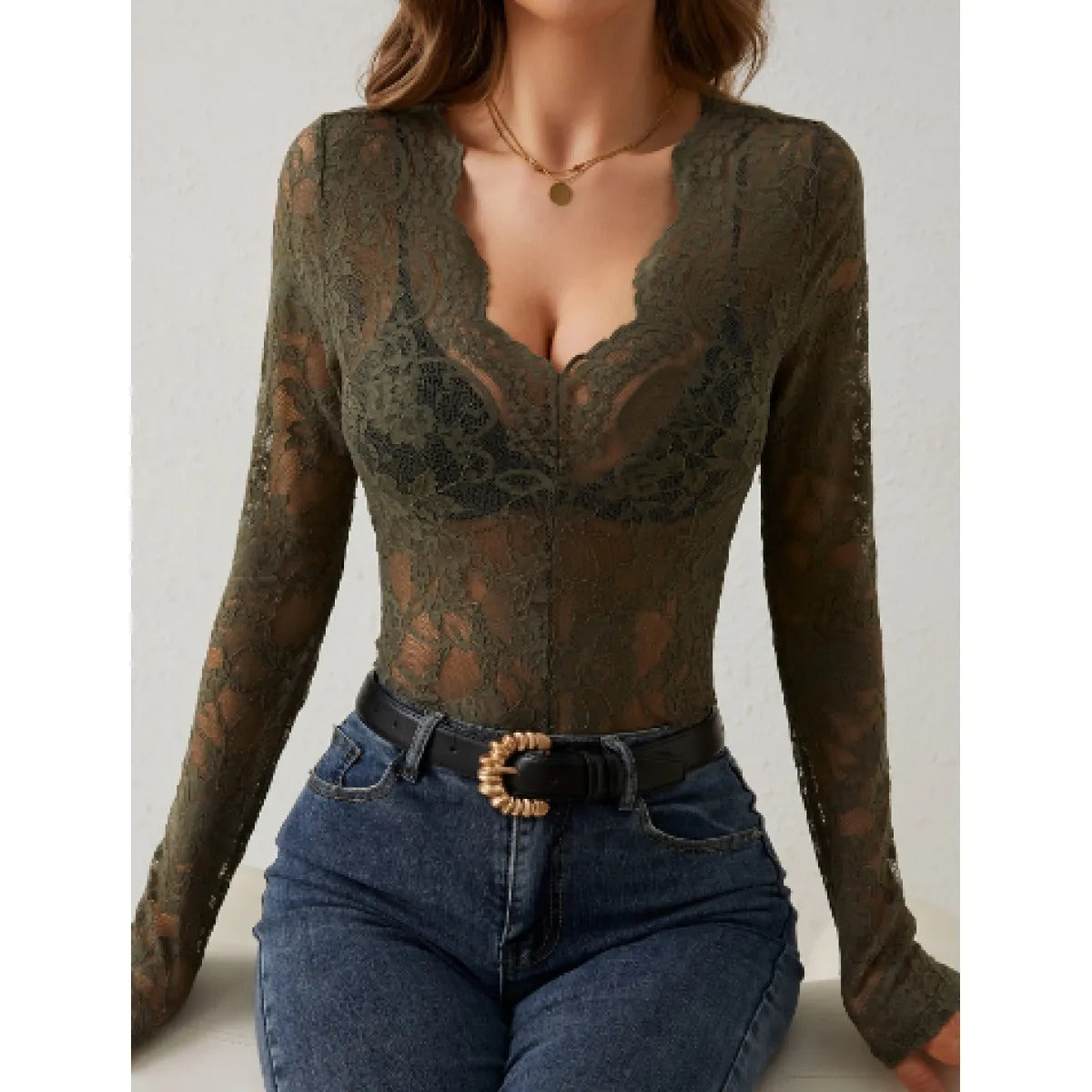 Patricia - Elegantes Damentop mit floralem Muster